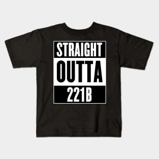 Sherlock Holmes Straight Outta 221B Kids T-Shirt